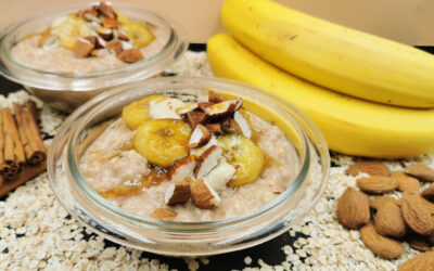 Porridge de Avena con Bananos Caramelizados