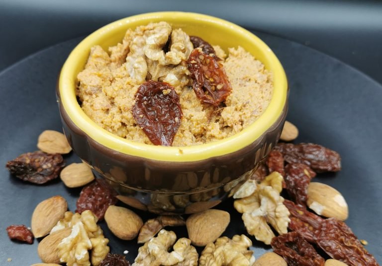 Pesto de Tomates Secos, Nueces y Macadamia