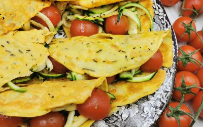 Tortillas de Garbanzo con Calabacines