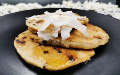 Pancakes de Coco y Chispas de Chocolate