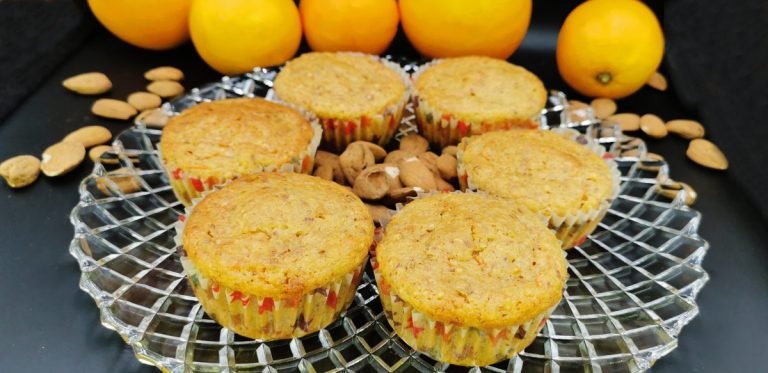 Magdalenas de Zanahoria y Naranja