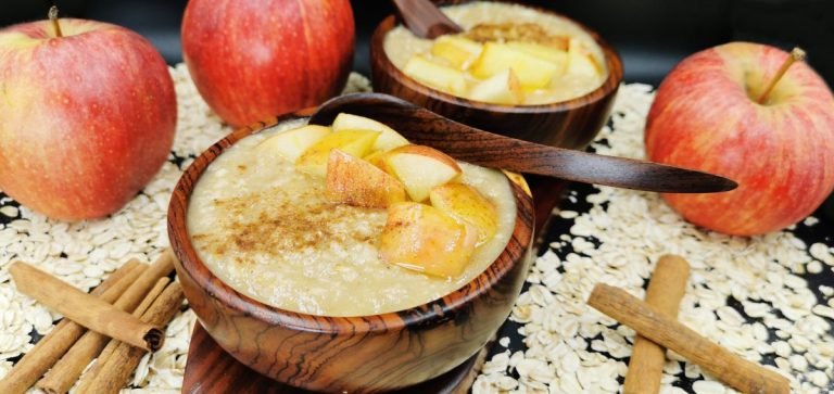 Porridge de Avena con Manzana y Canela