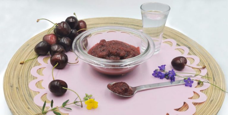 Mermelada de Cerezas sin Azúcar con Ron   