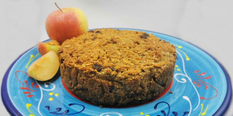 Pastel de Avena Vegano sin Harina