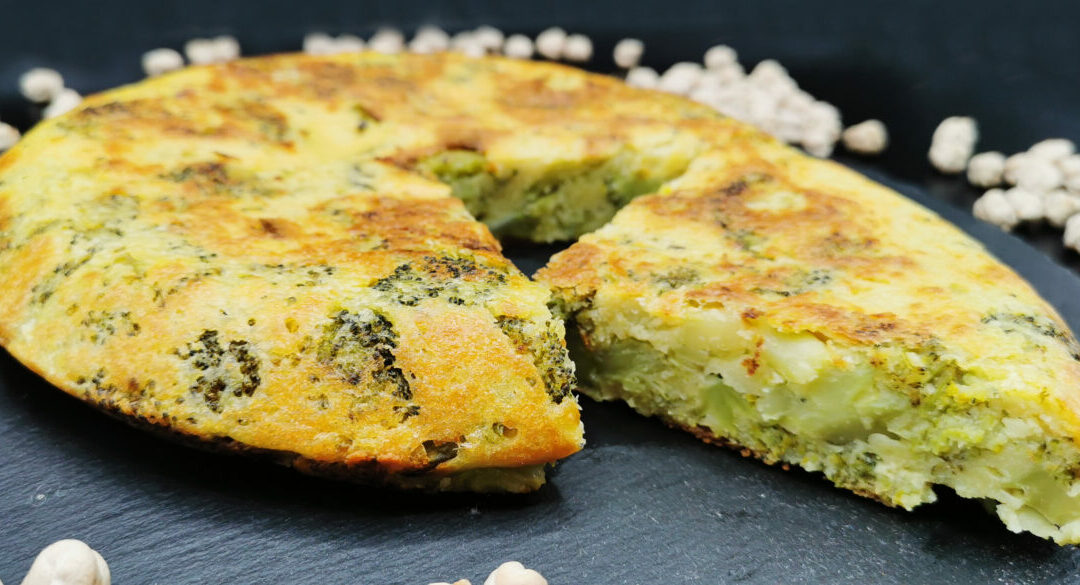 Tortilla Española Vegana con Brócoli