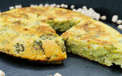 Tortilla Española Vegana con Brócoli