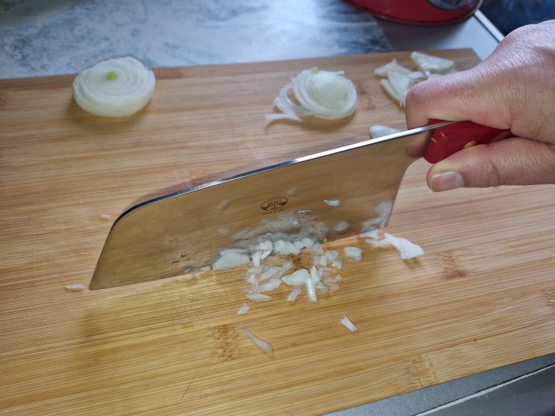 Paso de la receta