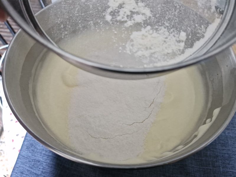 Paso de la receta
